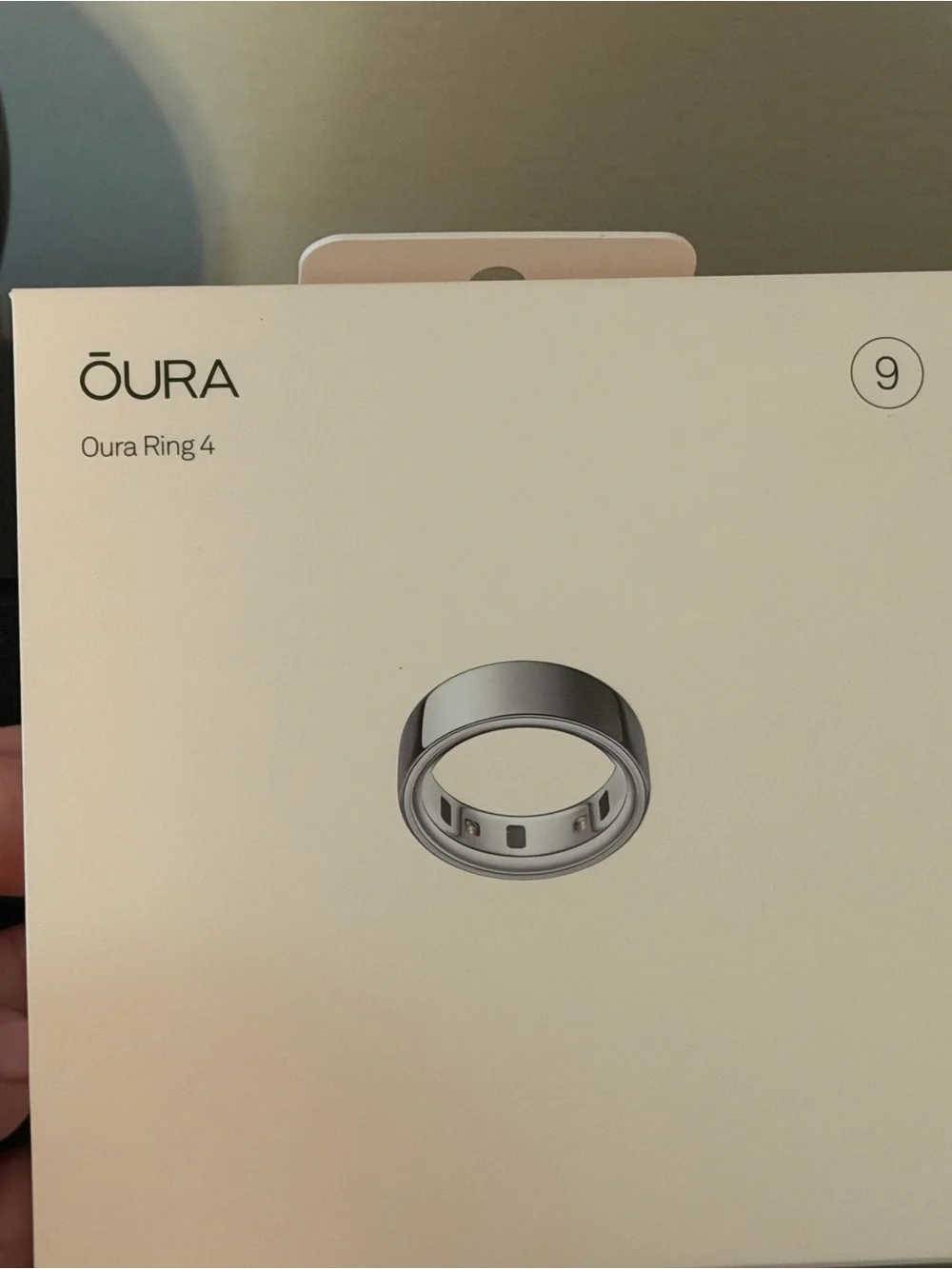 Oura Silver Ring with Charging Dock
